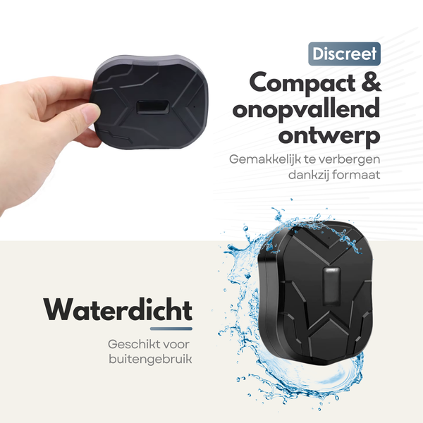 Trackitt - GPS Tracker met Magneet - Waterdicht - 120 Dagen Accu - Gratis APP/Simkaart Data - Geschikt voor Auto - Container - Machine - Boot - Motor - Scooter - GEEN ABONNEMENT NODIG
