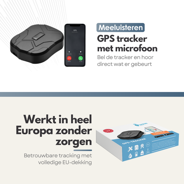Trackitt - GPS Tracker met Magneet - Waterdicht - 90 Dagen Accu - Gratis APP/Simkaart Data - Geschikt voor Auto - Container - Machine - Boot - Motor - Scooter - GEEN ABONNEMENT NODIG