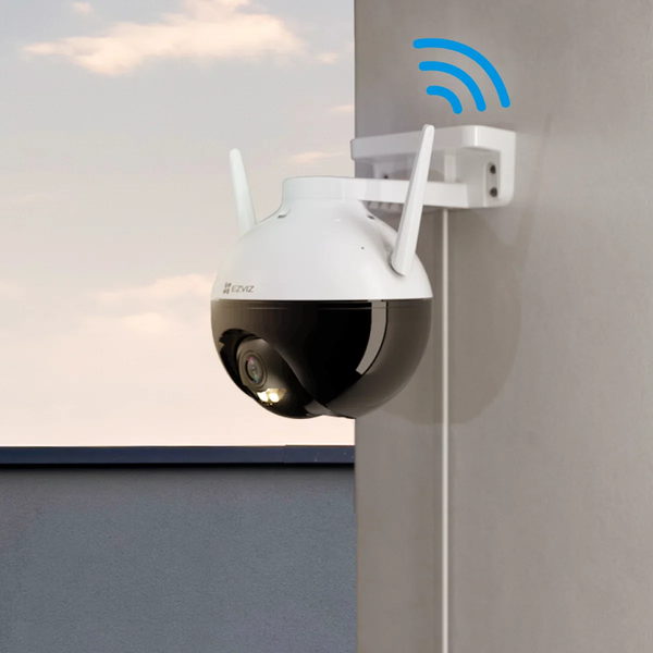Ezviz C8C Beveiligingscamera - Full HD WiFi - Buiten Dome (360) - Kleurnachtzicht - Wit