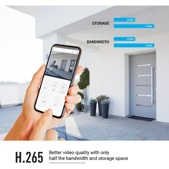 EZVIZ C3W Pro (Husky air PRO) Full HD Buitencamera met nachtzicht in kleur - Wit