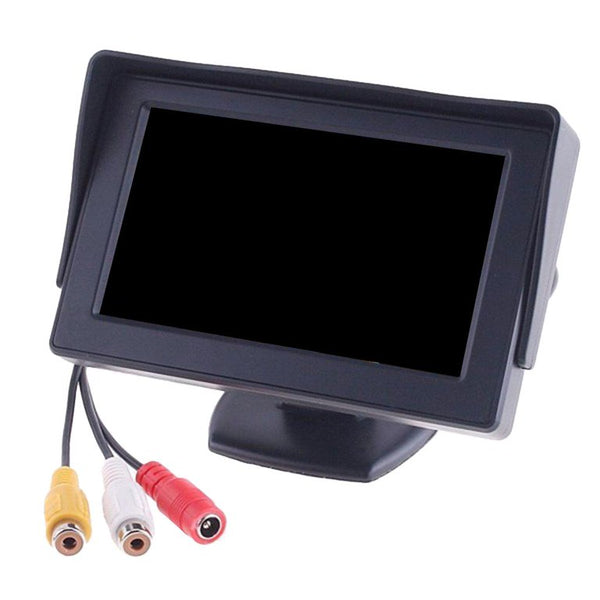 4.3 inch TFT LCD Monitor – Compact Bewakingsscherm met 2 Video-ingangen – Haarscherp Beeld – 12V Aansluiting – Voor Camera & Camcorder