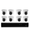 8x Professionele 4K Ultra HD IP Dome Bewakingscamera Set – POE NVR Recorder – 8 Kanaals – Nachtzicht & 1TB Opslag