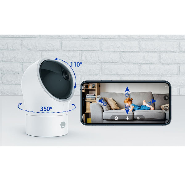 Chuango PT-300Q Binnen WiFi PanTilt AI-camera – Slimme Beveiliging met Bewegingsdetectie en Tweeweg Audio