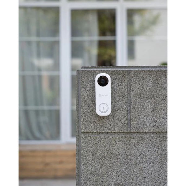 Ezviz DB1C - Wifi Videodeurbel - werkt met Google Assistent - Zonder Abonnement - Wit