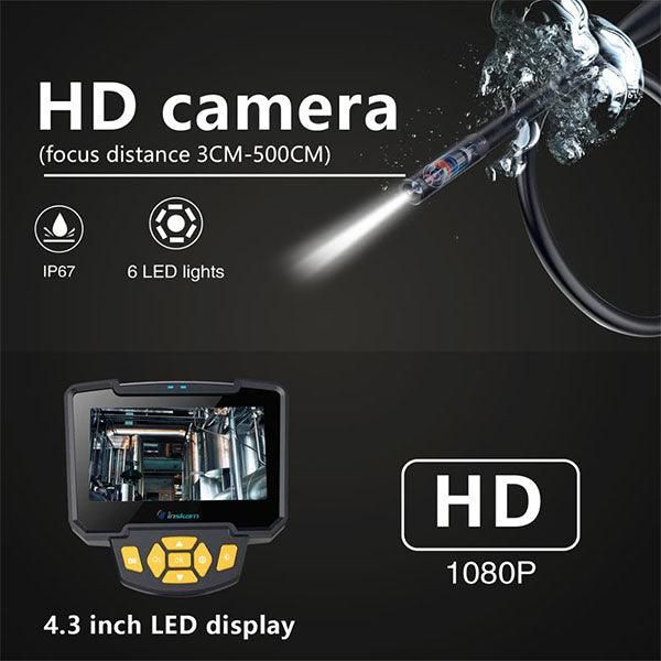 4.3 inch LCD Digitale Inspectie Endoscoop 1080P HD 10 Meter