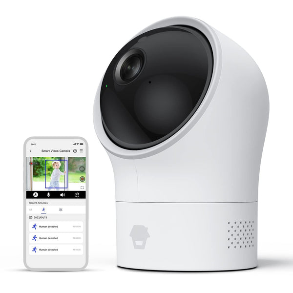 Chuango PT-300Q Binnen WiFi PanTilt AI-camera – Slimme Beveiliging met Bewegingsdetectie en Tweeweg Audio