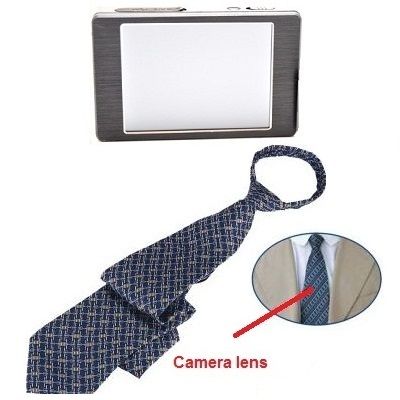 Stropdas Camera LCD HD Recorder – Complete Opnamekit met HD DVR en Sony CCD Sensor