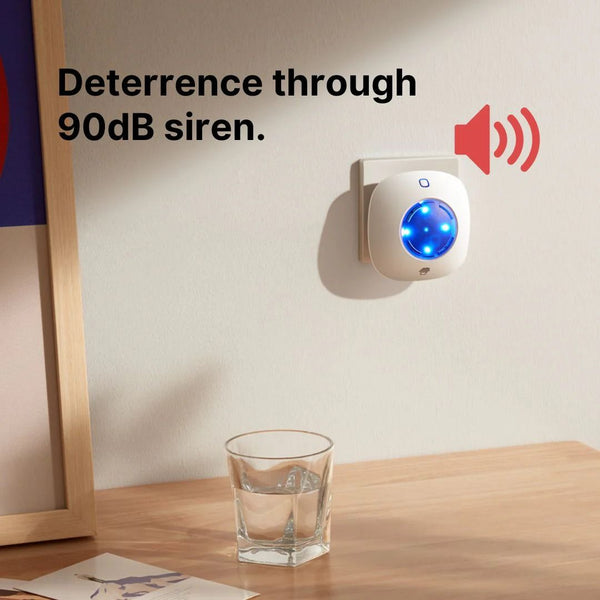 Chuango WS-105 Binnensirene – Draadloze Sirene met Flitslicht voor Extra Beveiliging