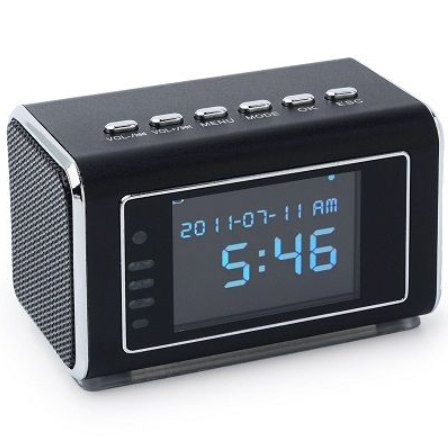 Telefoon Speaker Camera – Compacte Opname Speaker met Onzichtbaar Nachtzicht en Automatische Overschrijfmodus