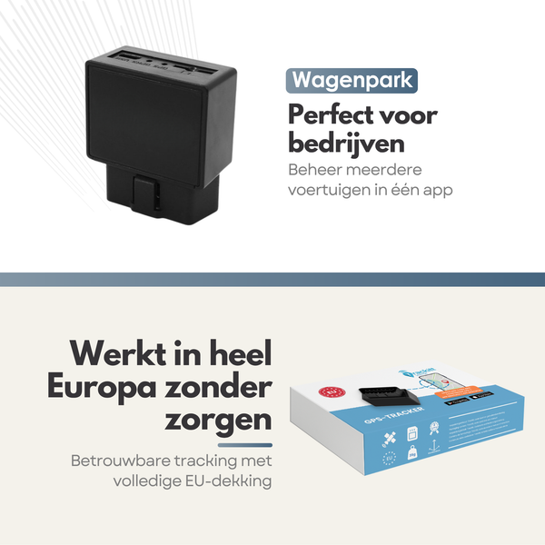 OBDII Trackitt GPS Tracker – Direct Plug & Play Speel Auto Volgsysteem voor Europa