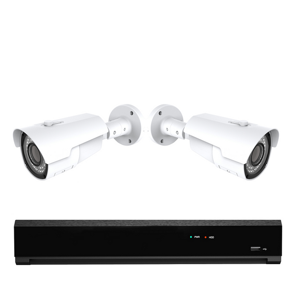 2x Professionele 4K Ultra HD IP IR Bewakingscamera Set – POE NVR Recorder – 8 Kanaals – Nachtzicht & 1TB Opslag
