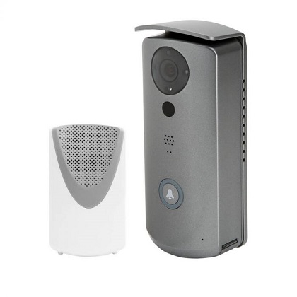 Wi-Fi doorbell with camera battery operated